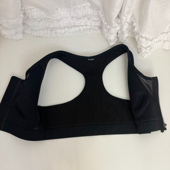 Fabletics XS Black Sports Bra Front Zipper & Racerback - Picture 7 of 8